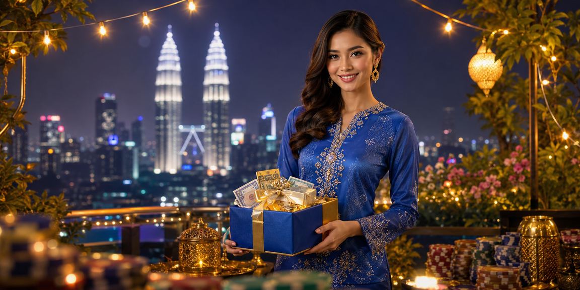 Pemain wanita berbaju kurung menikmati pengalaman perjudian moden di Kuala Lumpur