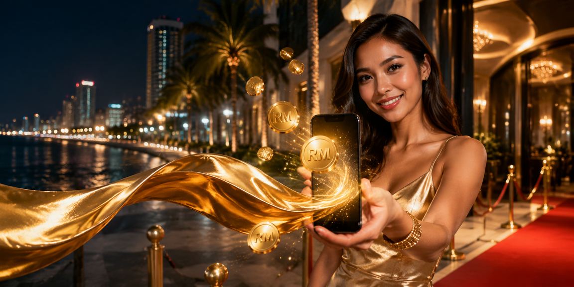Pemain VIP menikmati bonus eksklusif di Penang dengan telefon pintar
